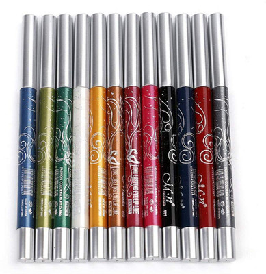 

Ni Hao 12 Colors Set Waterproof Eyeliner Pen Makeup Set 12 g 12 ml(Multicolor)