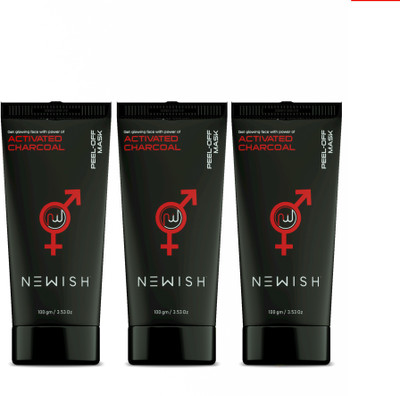 

Newish :Activated Charcoal Peel Off Face Mask For Men & Women |Glowing Skin | Blackhead Remover ( Pack Off 3 |100 gm)(300 g)