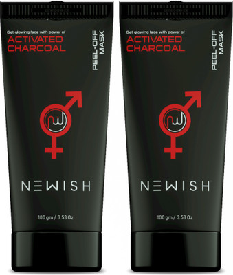 

Newish :Activated Charcoal Peel Off Face Mask For Men & Women |Glowing Skin | Blackhead Remover (Pack Off 2 |200 gm)(200 ml)