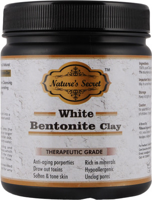 

nature's secret white Bentonite Clay Powder Organic. Use for Clay Mask Detox Etc. Healing Detoxifying Useful on Oily Skin. Cosmetic-grade. (453 gm / 16 oz / 1 lb) (creamy white)(450 g)