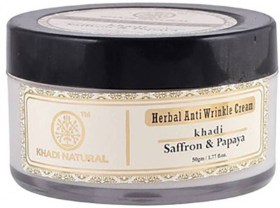 

Khadi Natural Herbal Anti Wrinkle Cream (Saffron & Papaya)(50 g)
