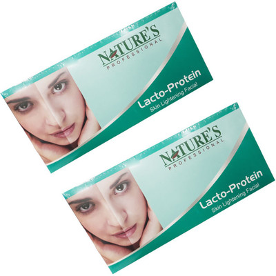 

Nature's Lacto Protein Skin Lightening Facial Kit(Pack of 2) 60 ml(Set of 2)