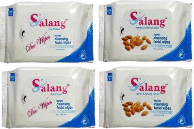 

SALANG Everyday cleansing wipes-Almonds &Deo(30pcs/pack)(Pack of 30)