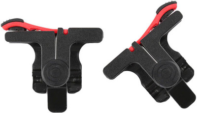 

BAGATELLE New arrival Red Black pubg Game Trigger Joystick Fire Button Assist Tool Compatible with All Smartphones Android Mobile Sensitive Shoot/aim Buttons L1 R1 Trigger Mobile Game Controller Gaming Accessory Kit(Black, For Android, iOS)