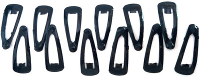 

Fashionable SET OF 12 BLACK BABY Tic Tac Clip(Black)