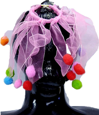 

Proplady Princess Collection Designer Pom Pom Elastic Cotton Stretch Ponytail Band/Hair Tie|Latest Hair Accessories for Girls & Women Rubber Band, Hair Accessory Set, Braid Extension, Bun Clip(Multicolor)