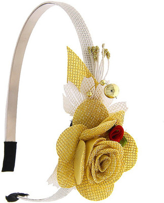 Anuradha Art Jewellery Hair Bealt Head Band(Gold)