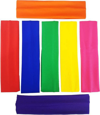 

RAAYA Yoga Soft & Stretchy Sports Head band for Boys & Girls| Head Band Hair Band (Multicolor) Head Band(Multicolor)