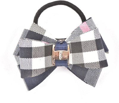

Trinklets Burberry Print Blue Black Hair Tie Rubber Band(Black, Blue)