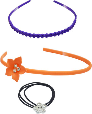 

Angel Glitter Sweet Peach Daisy Flower Hair Band, Rubber Band(Purple, Orange, Black)