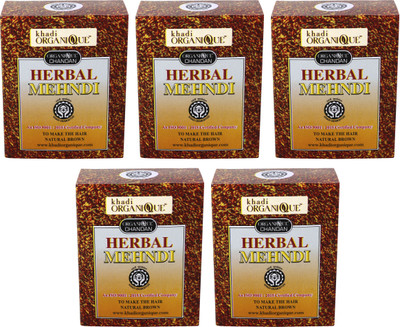 

Khadi Organique Herbal Brown Mehndi (Pack of 5)(500 g)