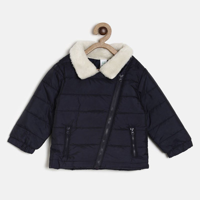 

Mini Klub Full Sleeve Solid Boys Jacket, Navy