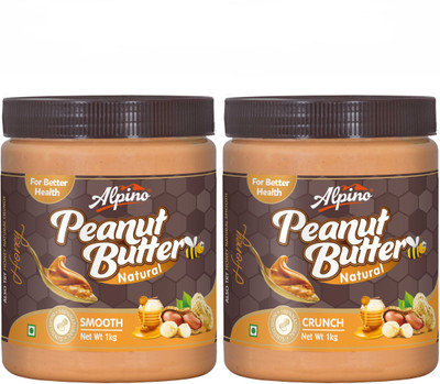 

Alpino Natural Honey Peanut Butter Crunch 2kg (1kg Pack Of 2) 2000 g(Pack of 2)