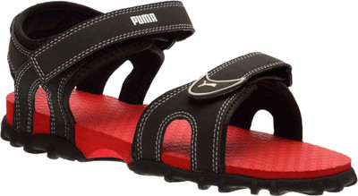 

Puma Boys & Girls Velcro Sports Sandals(Black, Asphalt- black-barbados cherry