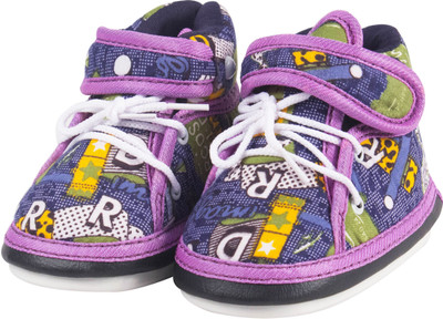 

Ole Baby Boys & Girls Velcro Casual Boots(Green, Purple