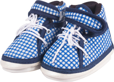 

Ole Baby Boys & Girls Velcro Casual Boots(Blue, Dark blue
