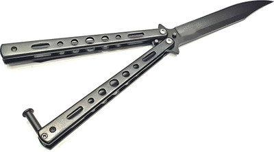 

Military Green Black Pocket Butterfly Knife Knife, Butterfly Knife, Pocket Knife, Campers Knife(Black)