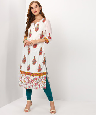 biba-women-floral-print-straight-kurtawhite