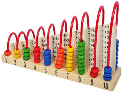 

Vision Multi-Color Wooden Calculation Shelf Abacus by Sihi Creation(Multicolor)