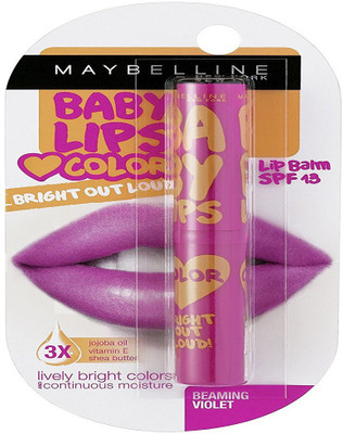 

Maybelline Bright Out Loud Baby Lips, Beaming Violet, 1.9g Baby Lips(Pack of: 1, 1.9 g)