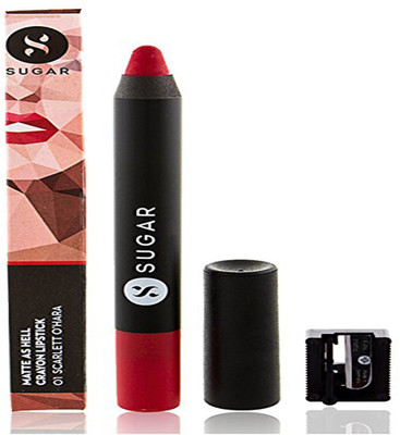 

Sugar MATTE AS HELL Crayon Lipstick 2.8 g With Sharpener (01 Scarlett O'Hara)((01 Scarlett O'Hara))