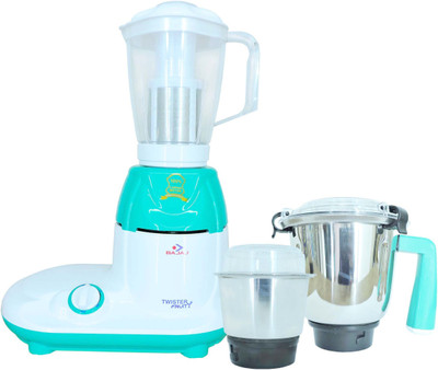

Bajaj TWISTER FRUITY 750 Juicer Mixer Grinder(Multicolor, 3 Jars)