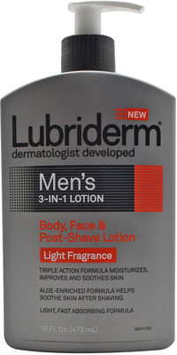

Lubriderm Mens 3in1 Lotion^ Body^ Face & PostShave Lotion^ Light Fragrance(473 ml)