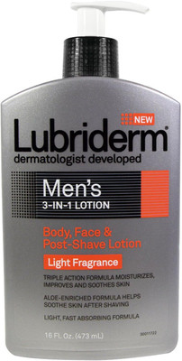 

Lubriderm Mens 3in1 Lotion^ Body^ Face & PostShave Lotion fragrance Free(473 ml)