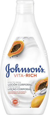

Johnson's Vita-Rich Efecto Seda Body Lotion, Papaya - 400ml(400 ml)