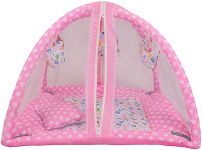 

Croox New Special design for New born babies to play and sleep 03 comfortably Baby Bed Crib(Fabric, Pink)