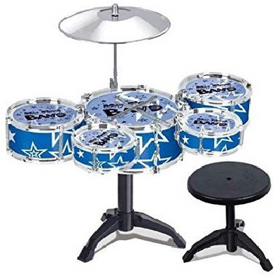 

Bestie Toys 5 Jazz Drum Series 10 Pieces Set for Kids, Multicolour (TH699-7)(Multicolor)