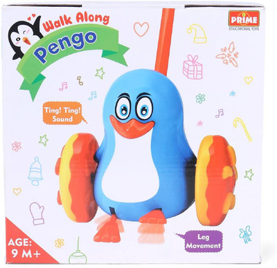 

Lodestone Walk along Pengo Push and Pull Toy with Sound(Multicolor)
