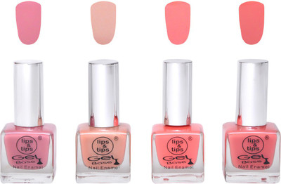 

Lips & Tips Premium Collection Nail polish - Combo set of 4 Exclusive Nail Enamels - Nude Spring, Nude Skin, Coral Pink, Nude Pink ( Pack of 4 ) Multi(Pack of 4)