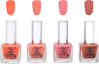 

Lips & Tips Premium Collection Nail polish - Combo set of 4 Exclusive Nail Enamels - Tangy Orange, Matte Nude, Nude Spring, Nude Pink ( Pack of 4 ) Multi(Pack of 4)