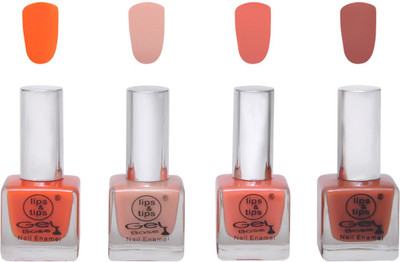 

Lips & Tips Premium Collection Nail polish - Combo set of 4 Exclusive Nail Enamels - Tangy Orange, Nude Skin, Matte Nude, Chocolate Moose ( Pack of 4 ) Multi(Pack of 4)