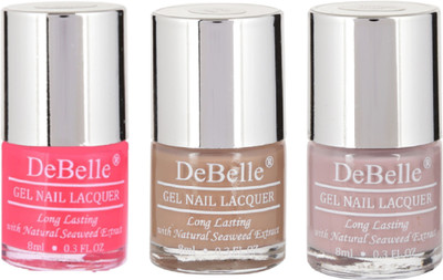 

DeBelle Gel Nail Lacquer 8 ml each Combo kit of 3 Fuschia Rose,Coco Bean,Vintage Frost(Pack of 3)
