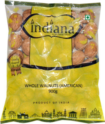 

Indiana American Walnuts Kagzi Premium Quality Walnuts(900 g, Pouch)