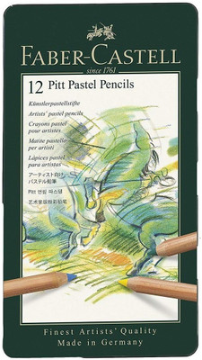 

Faber-Castell 12 Pitt Pastel Pencil Set Pencil(Set of 1, Multicolor)
