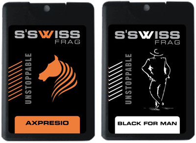 

S'swiss Axpresio and Black For Man Combo Pack Pocket Perfume Perfume - 40 ml(For Men & Women)