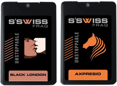 

S'swiss Black London and Axpresio Combo Pack Pocket Perfume Perfume - 40 ml(For Men & Women)