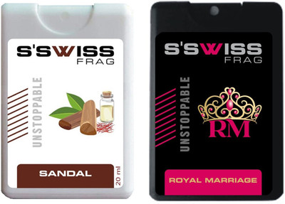

S'swiss Sandal and Proyal Marriage Combo Pack Pocket Perfume Perfume - 40 ml(For Men & Women)