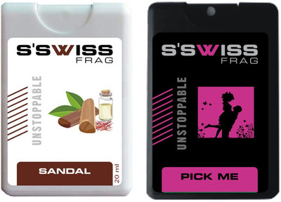 

S'swiss Sandal and Pick Me Combo Pack Pocket Perfume Perfume - 40 ml(For Men & Women)