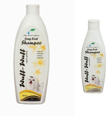 

Wuff Wuff Pack of 2 Dog Shampoo Anti-dandruff, Conditioning Long Coat Dog Shampoo(700 ml)