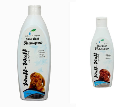 

Wuff Wuff Pack of 2 Dog Shampoo Anti-dandruff, Conditioning Short Coat Dog Shampoo(700 ml)
