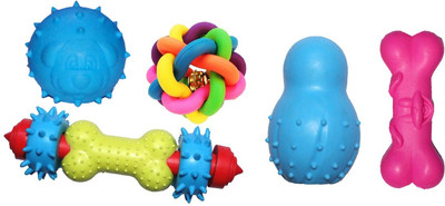 

JAINSONS PET PRODUCTS Puppy & Dog Multi Color Rubber Ball, Chew Toy, Rubber Toy For Dog