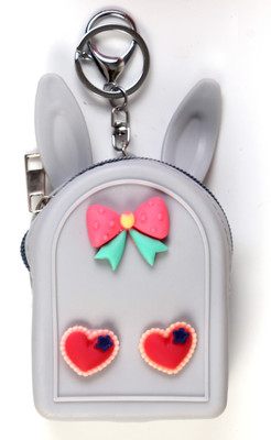 

b4bags Two Heart Coin Purse with key chain(CP12704 Grey) Coin Purse(Grey)