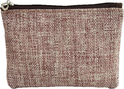 

auk Unisex Light Brown Jute Hand Pouch Pouch(Brown)