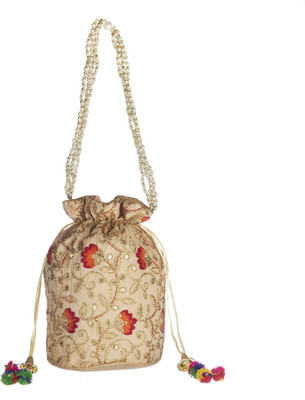 

GiftingTree Rajasthani Fancy Handmade Potli Bag K3 Potli(Khaki)