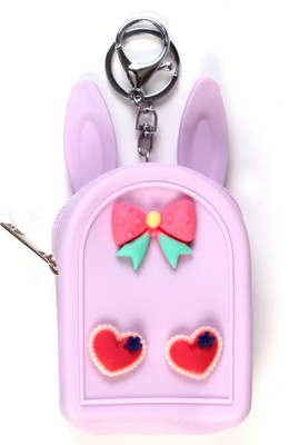 

b4bags Two Teddy Coin Purse with key chain (CP12603 Violet) Coin Purse(Purple)