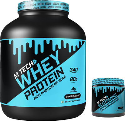 

M-tech WHEY PROTEIN - 5lbs - Choco+Glutamine Whey Protein(2.5 kg, Chocolate)